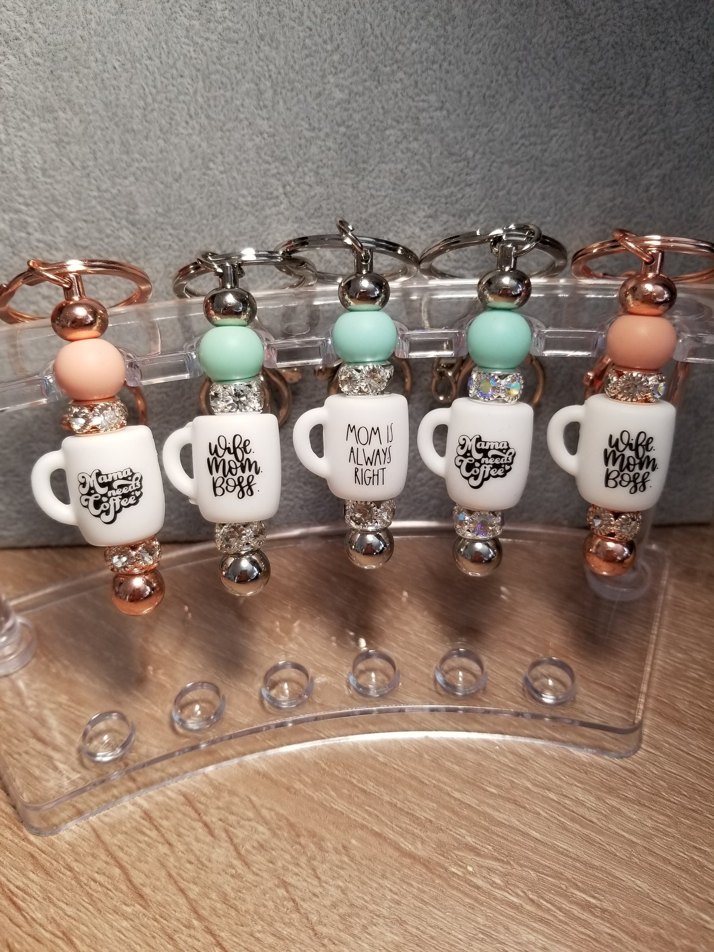 Mom & Wife Themed Keychain Bars
