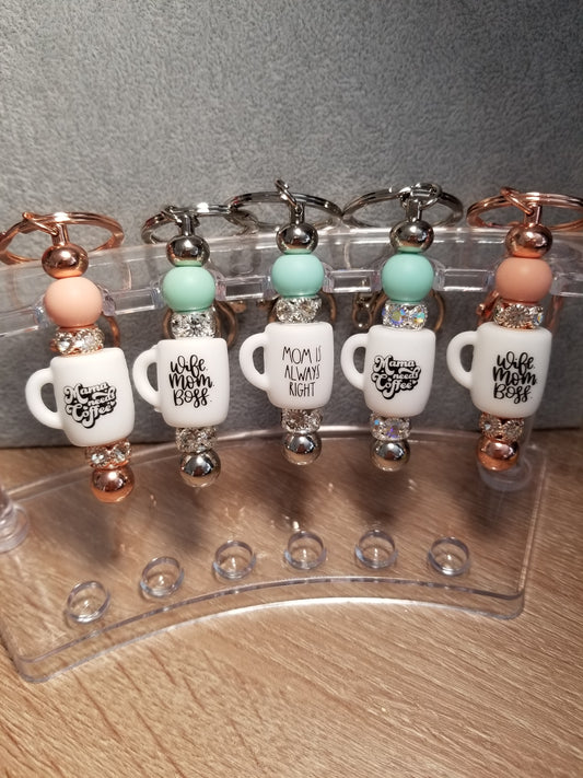 Mom & Wife Themed Keychain Bars