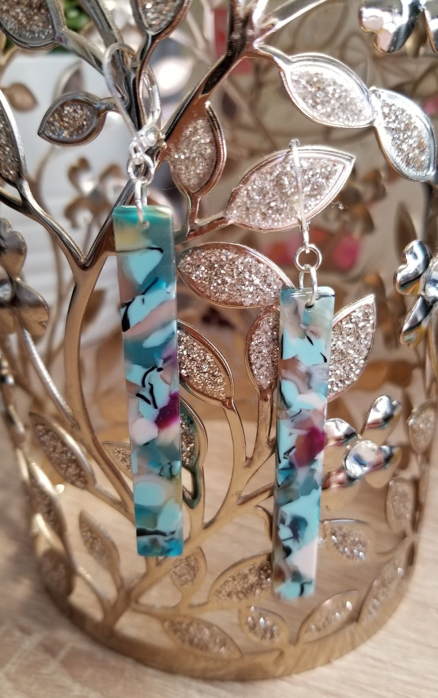 Tortoise Shell Drop Earrings, 925 Silver Leverback Tortoise Shell Acrylic Drop Earrings, 925 Silver Tortoise Shell earrings