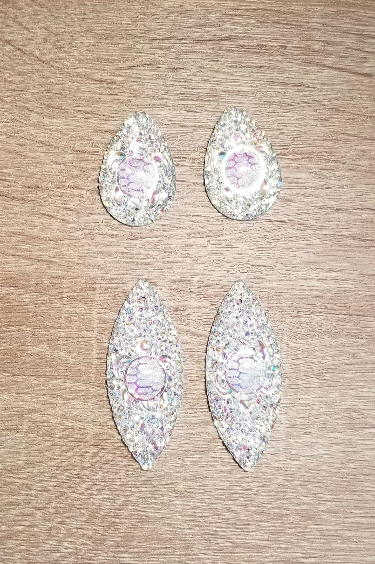 AB Turtle Shiny Round Flat Back Cabochons, Tear Drop Turtle Cabs, Horse Eye Cabs, Heart Cabs, Resin Cabs Indigenous Beaded Earring Supplies