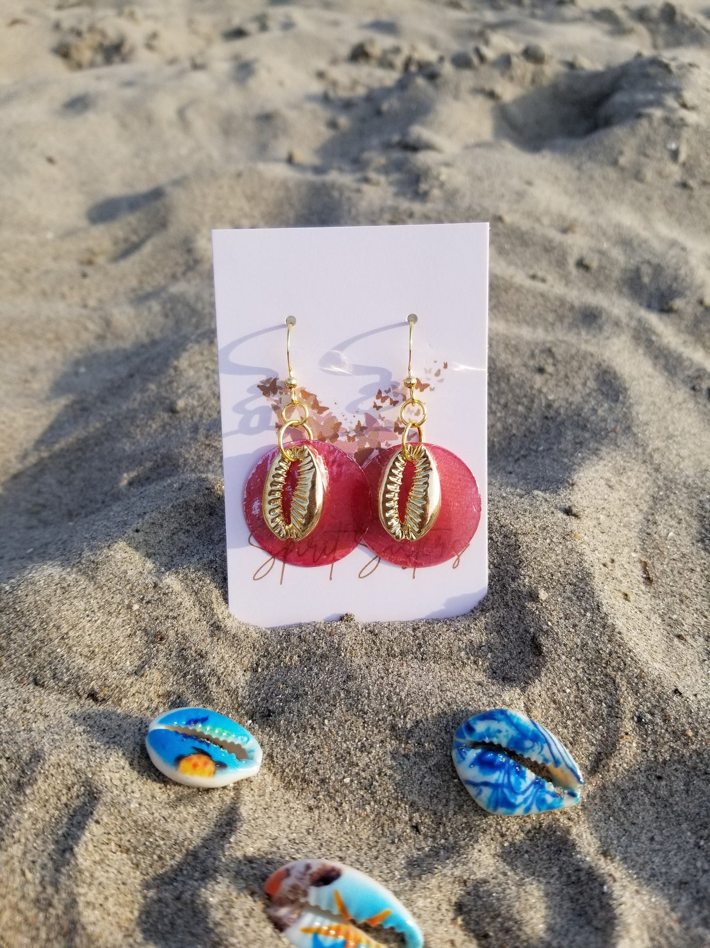 925 Silver & Stainless Steel Mother of Pearl Sea Shell Earrings, Hypo-Allergenic Gold Stainless Steel Hematite-Pearl Sea Shell Stud Earrings