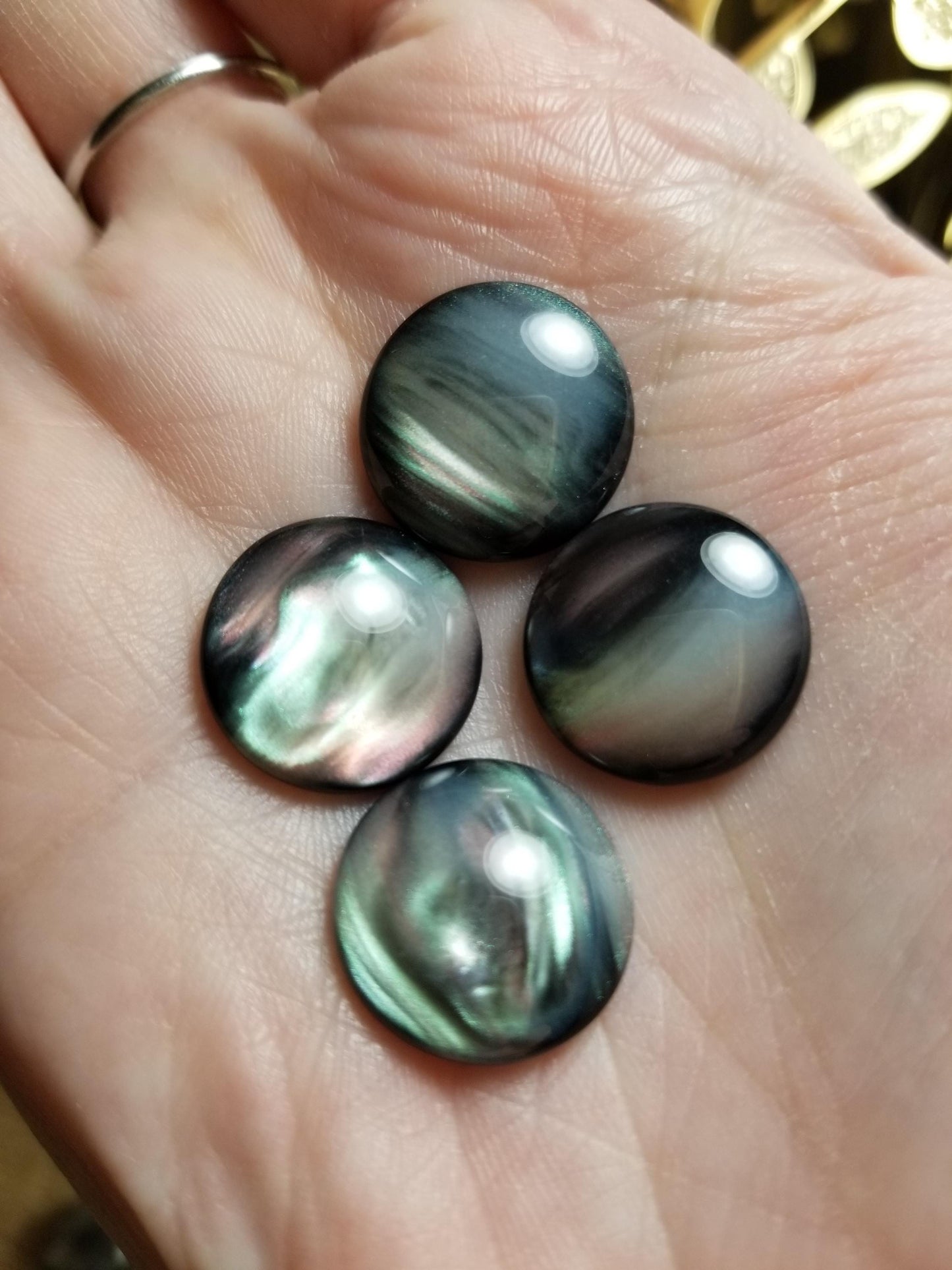 12mm and 16mm Round Flat Back Cabochons, Round Resin Cabochons for Indigenous Beaded Earrings Supplies, Cabs for Indigenous Beaded Earrings