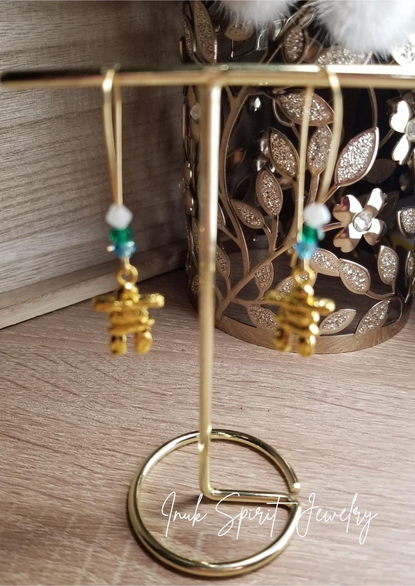 Inuk Spirit Hypo-Allergenic Inukshuk Earrings, Inuit Inukshuk Earrings, Inuit Symbolic Jewelry, Inuit Culture Inukshuk Earrings ©